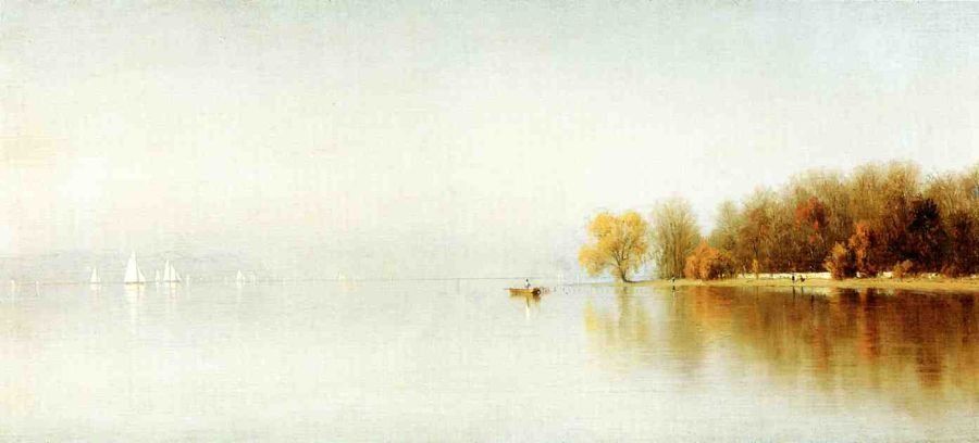 Sanford Robinson Gifford An Indian Summer's Day on the Hudson - Tappan Zee